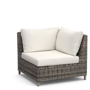 POTTERY BARN CORNER CHAIR TORREY OUTDOOR CUSHIONS SLIPCOVER REPLACEMENT ONLY